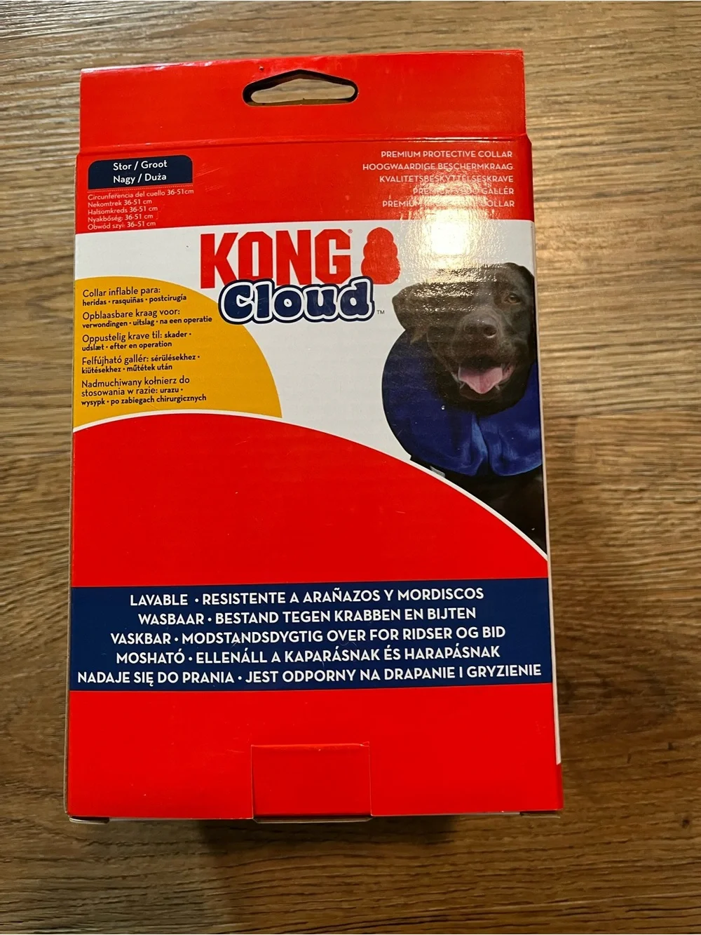 Kong Cloud Inflatable Dog Protective Collar - Blue, New, Large